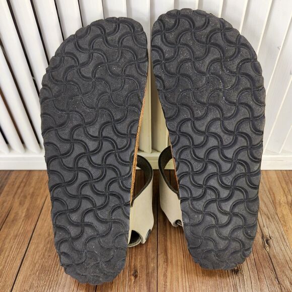 Birkenstock Kairo Thong Womens Size 6 Tan Leather Slip On Slingback Boho Sandals - Picture 7 of 9